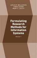 Formulating Research Methods for Information Syste