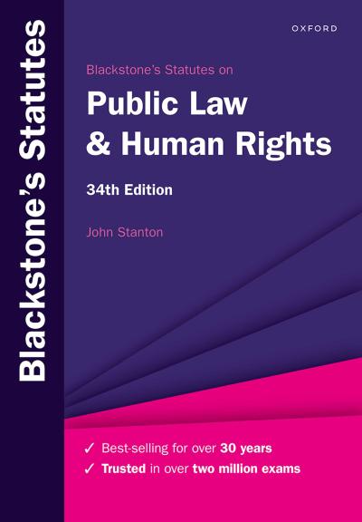 Blackstone’s Statutes on Public Law & Human Rights