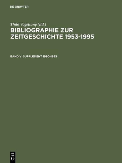Supplement 1990-1995