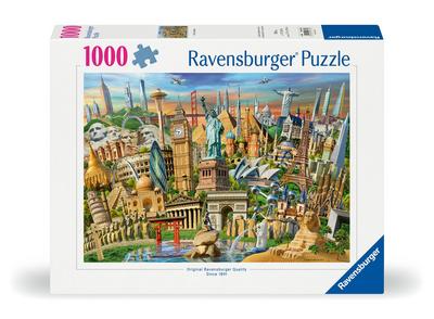 Erwachsenenpuzzle 1000 Teile - Sehenswürdigkeiten weltweit