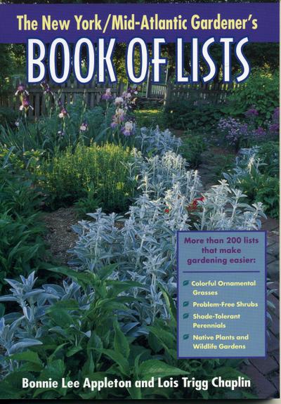 New York/Mid-Atlantic Gardener’s Book of Lists