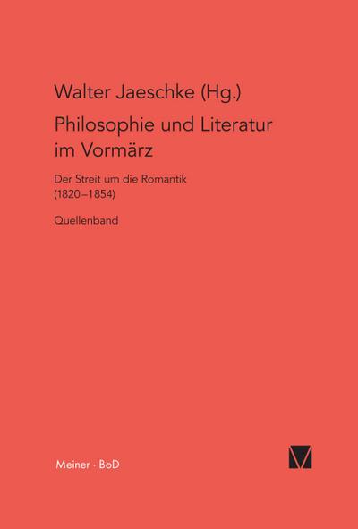 Philosophie und Literatur im Vormärz / Philosophie und Literatur im Vormärz