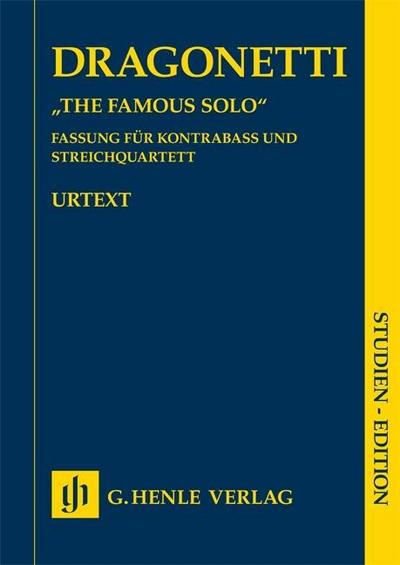 Domenico Dragonetti - "The Famous Solo" für Kontrabass und Orchester