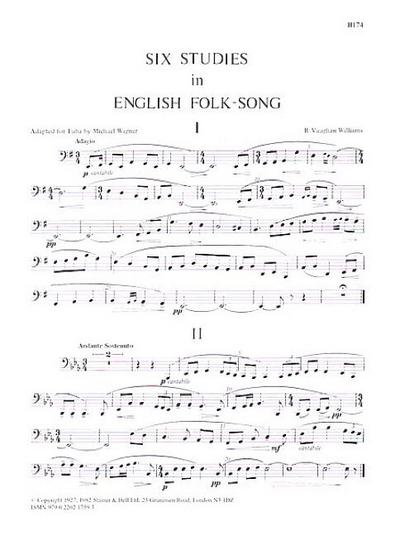 6 Studies in English Folk-Songfor tuba