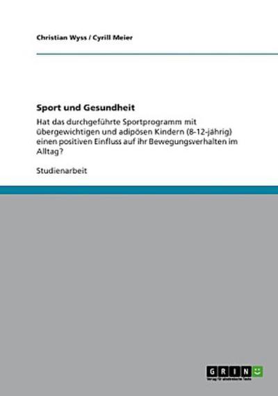 Sport und Gesundheit