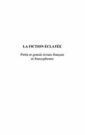 La fiction eclatee