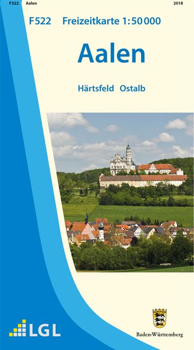 Topographische Freizeitkarte Baden-Württemberg Aalen