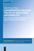 Lernersprachliche Texte im Biologieunterricht