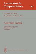 Algebraic Coding