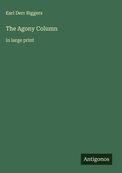 The Agony Column