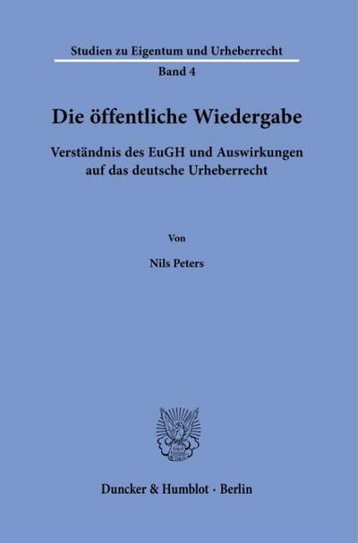 Die öffentliche Wiedergabe