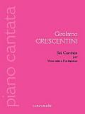 6 Cantateper canto e pianoforte