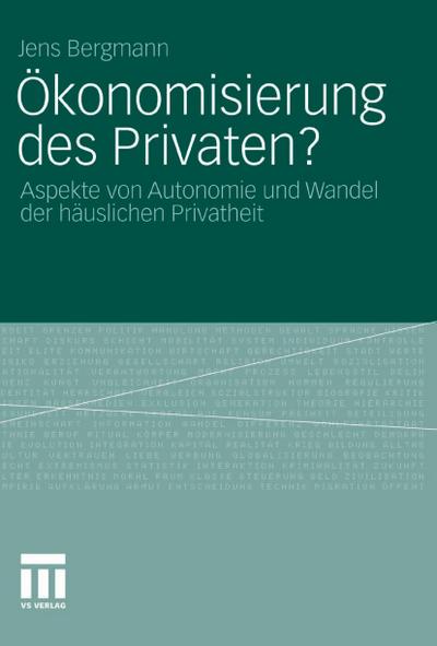 Ökonomisierung des Privaten?