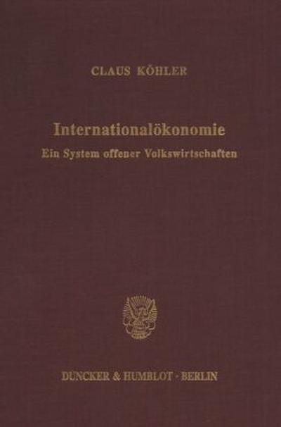 Internationalökonomie.