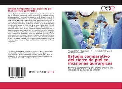 Estudio comparativo del cierre de piel en incisiones quirúrgicas