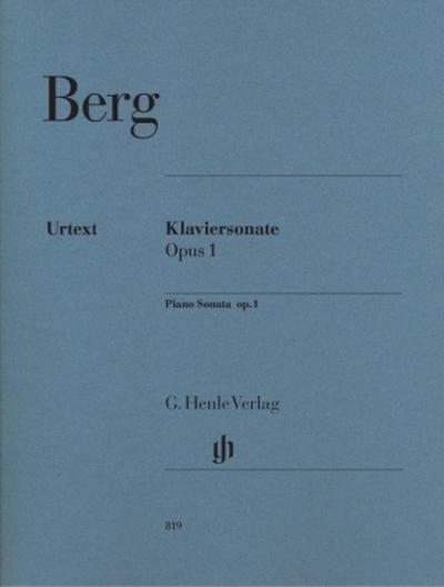 Berg, Alban - Klaviersonate op. 1