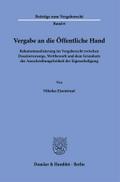 Vergabe an die Öffentliche Hand.