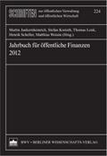 Jahrbuch für öffentliche Finanzen 2012