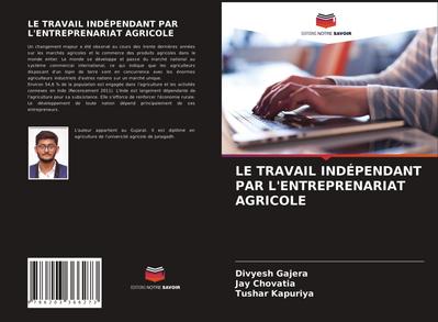 LE TRAVAIL INDÉPENDANT PAR L’ENTREPRENARIAT AGRICOLE