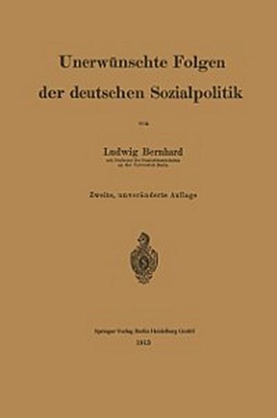 Unerwünschte Folgen der deutschen Sozialpolitik