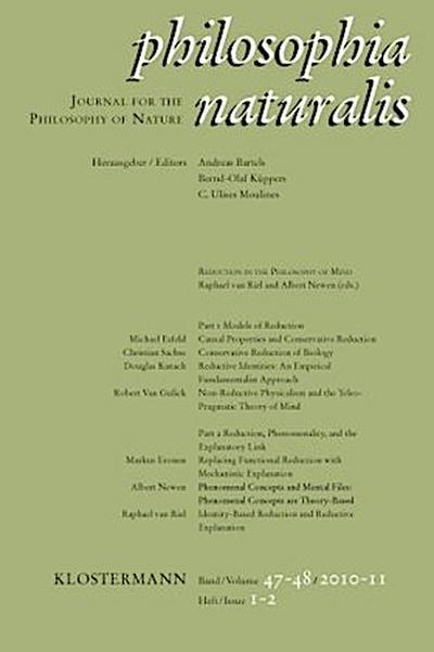 Reduction in the Philosophy of Mind. Ed.1-2/2010/2011