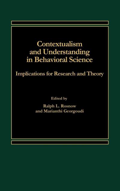 Contextualism and Understanding in Behavioral Science