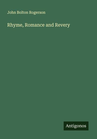 Rhyme, Romance and Revery