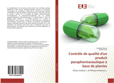 Contrôle de qualité d’un produit parapharmaceutique à base de plantes