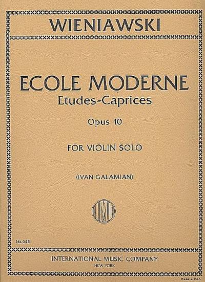 École moderne - 10 études caprices op.10for violin