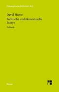 Politische und ökonomische Essays. Teilband 1