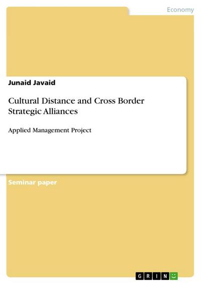 Cultural Distance and Cross Border Strategic Alliances