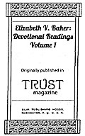 Elizabeth Baker: Devotional Readings