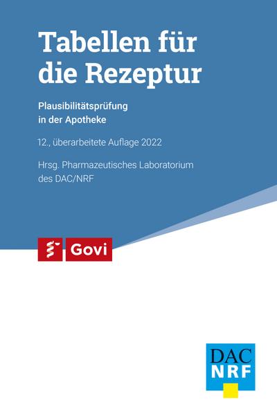 Tabellen für die Rezeptur
