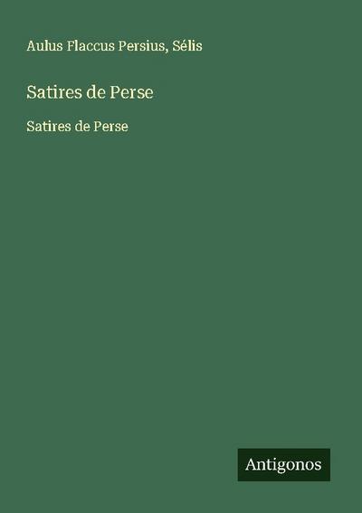 Satires de Perse