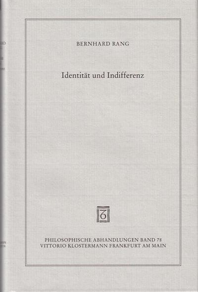 Identität und Indifferenz