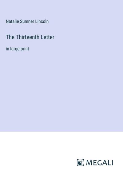 The Thirteenth Letter