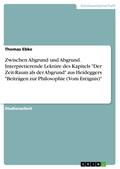 Zwischen Abgrund und Abgrund. Interpretierende Lek
