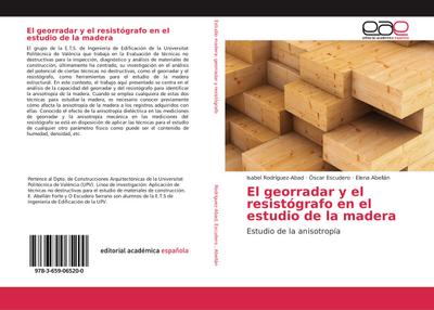 El georradar y el resistógrafo en el estudio de la madera
