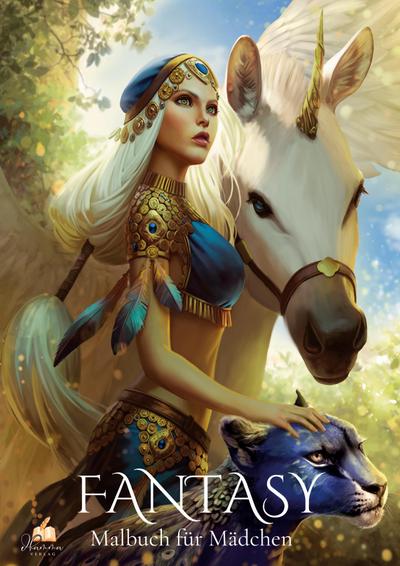 Fantasy - Malbuch für Mädchen ab 10 Jahren mit 50 handgezeichneten Ausmalmotiven