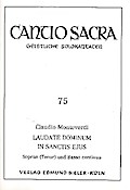 Laudate dominum in sanctis ejusfür hohe Singstimme und Klavier