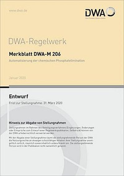 Merkblatt DWA-M 206 Automatisierung der chemischen Phosphatelimination (Entwurf)