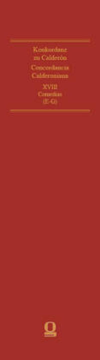 Concordancia Calderoniana / Konkordanz zu Calderón