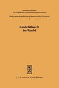 Kindschaftsrecht im Wandel