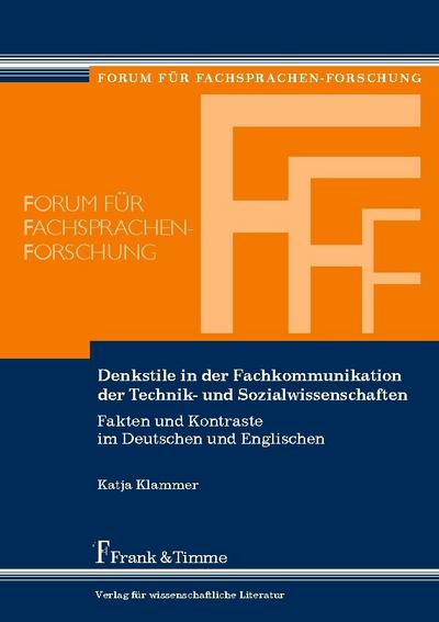 Denkstile in der Fachkommunikation der Technik- und Sozialwissenschaften