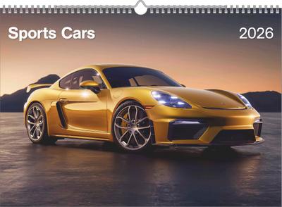 Sports Cars 2026 - Foto-Kalender - Wand-Kalender - 42x29,7 - Autos