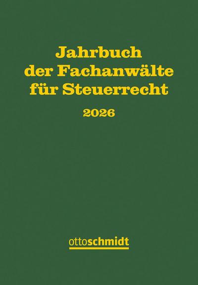 Jahrbuch der Fachanwälte für Steuerrecht 2026