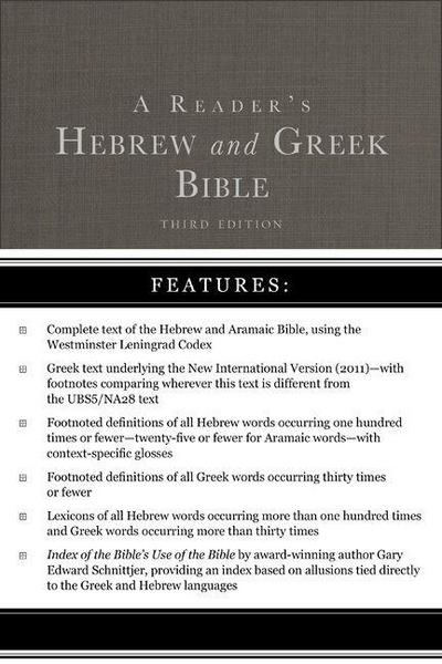 A Reader’s Hebrew and Greek Bible