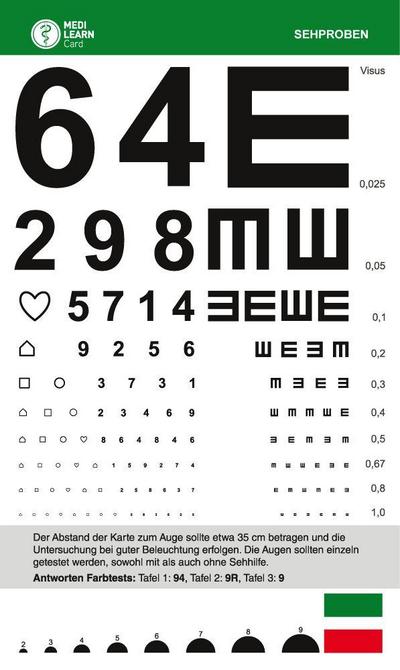 MEDI-LEARN Card: Sehproben