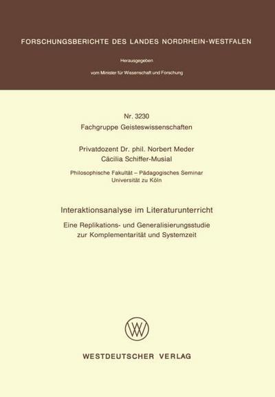 Interaktionsanalyse im Literaturunterricht