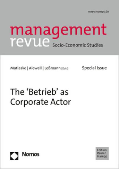 The ’Betrieb’ as Corporate Actor